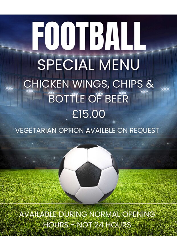 Football Special Menu at voco Letchworth Hall Hotel